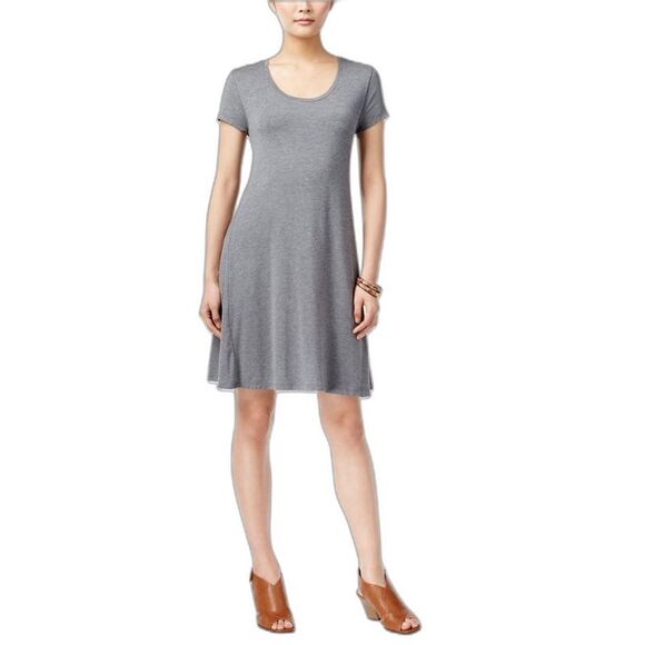 Style & Co Short Sleeve A Line Dress - Picture 2 of 4